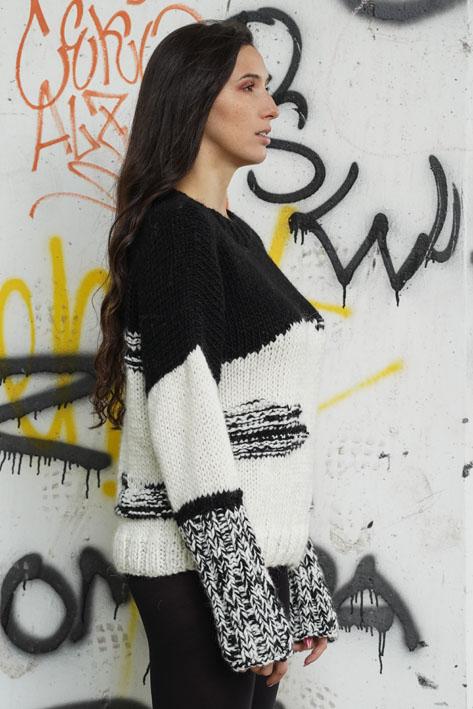 Tricot à Porter Bicolor melange spot Online