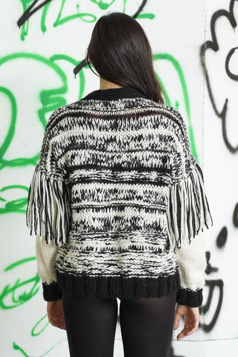 Tricot à Porter Cardigan fringe sleeves Offerte