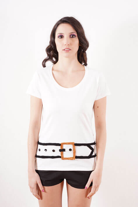 Tricot à Porter Belt t-shirt Saldi Di Fabbrica