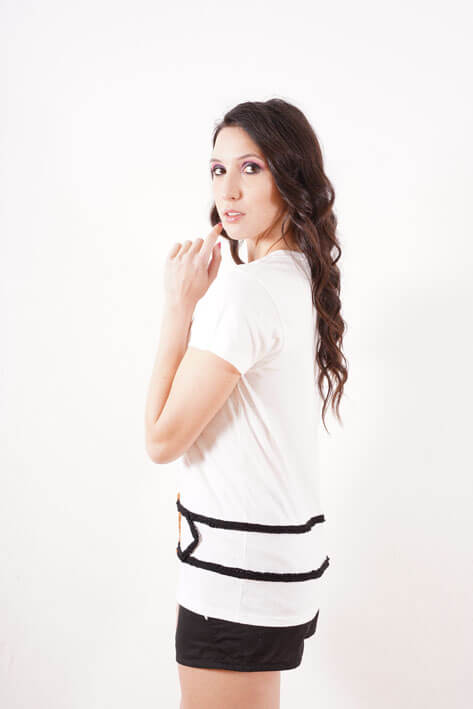 Tricot à Porter Belt t-shirt Saldi Di Fabbrica