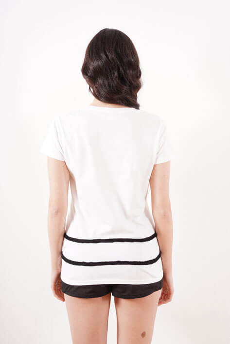 Tricot à Porter Belt t-shirt Saldi Di Fabbrica