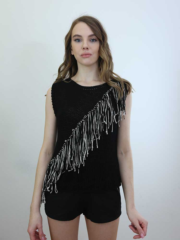 Tricot à Porter GILET FRANGIA DIAGONALE Acquista Ora