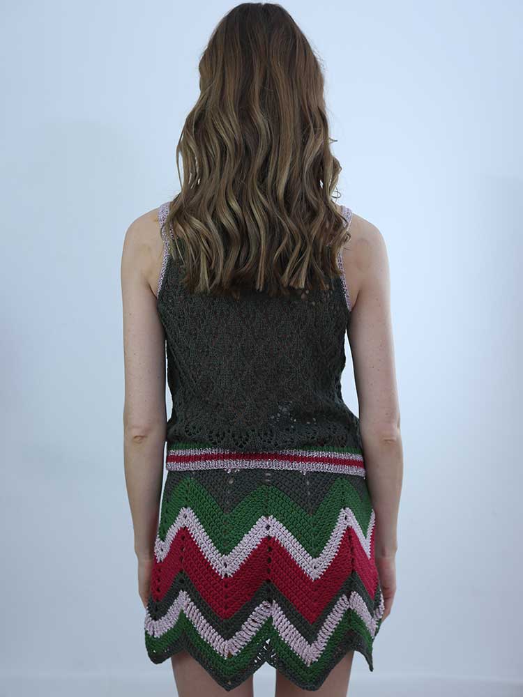 Tricot à Porter GONNA CROCHET ZIG ZAG Promozione Limitata