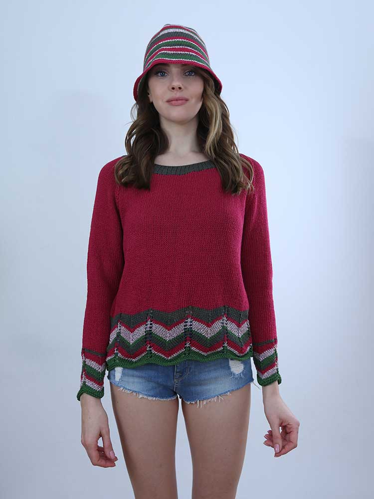 Tricot à Porter MAGLIA CON BORDO CROCHET FANTASIA Shopping Online