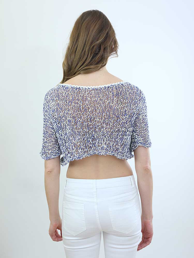 Tricot à Porter MAGLIA CUBE CROPPED MANICA CORTA Convenienza