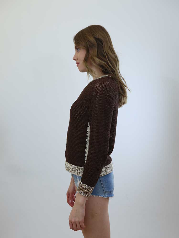 Tricot à Porter MAGLIA CUBETTO FINITURE CROCHET Novità