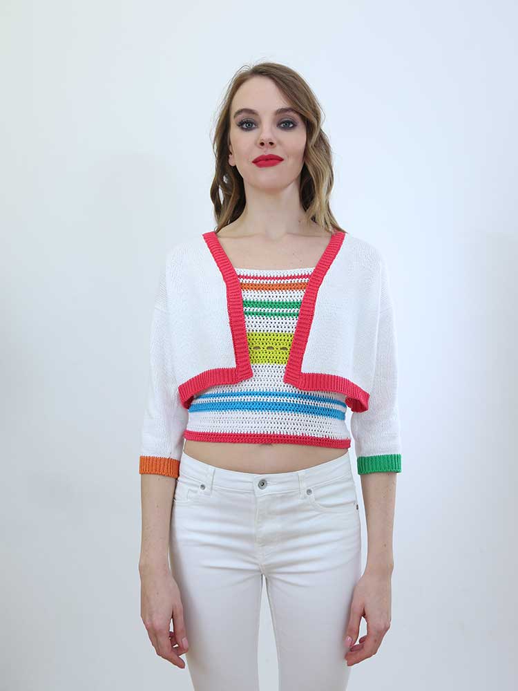 Tricot à Porter MINI CARDIGAN CROPPED Outlet