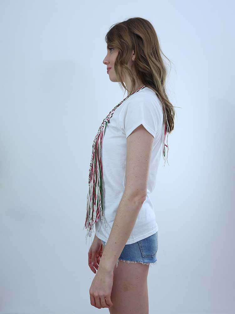 Tricot à Porter T-SHIRT CON APPLICAZIONE CROCHET Vendita Calda