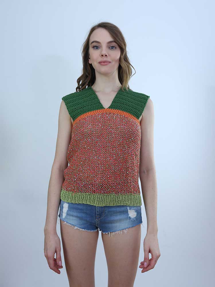 Tricot à Porter TOP SPALLA LARGA SCOLLO V Italia