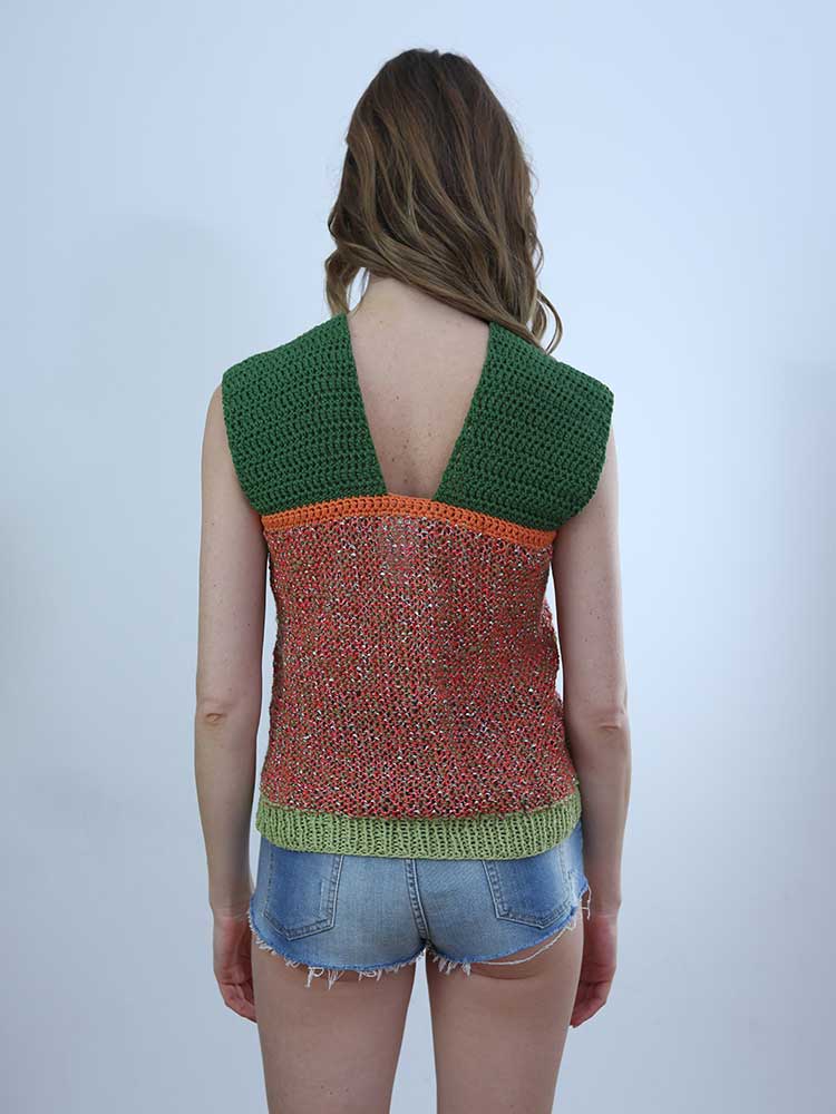 Tricot à Porter TOP SPALLA LARGA SCOLLO V Italia
