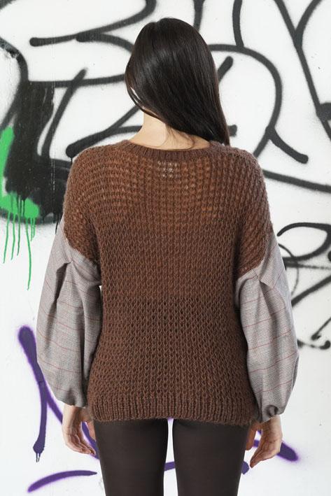 Tricot à Porter Sweater fabric sleeves Offerta