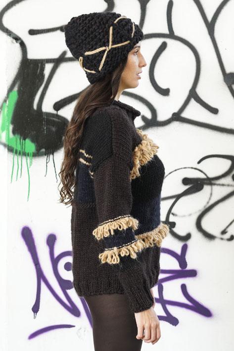 Tricot à Porter Sweater fringe Economico