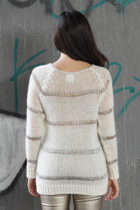 Tricot à Porter Lurex stripe Vendite Flash