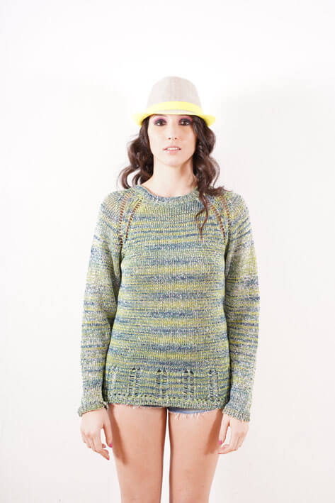 Tricot à Porter Lurex classic sweater In Linea