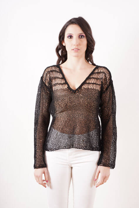 Tricot à Porter Spiderweb long sleev Sconto