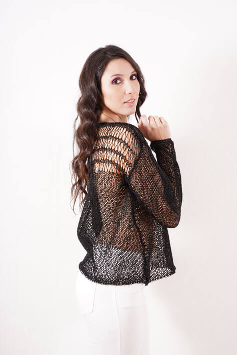 Tricot à Porter Spiderweb long sleev Sconto