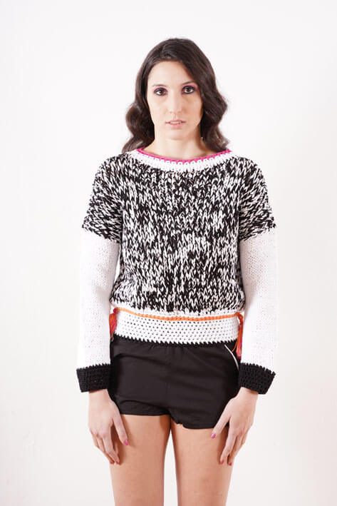 Tricot à Porter Sweater twill giant Vendita Calda