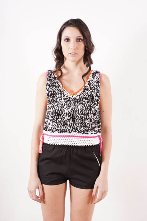 Tricot à Porter Twill giant tank top Moda