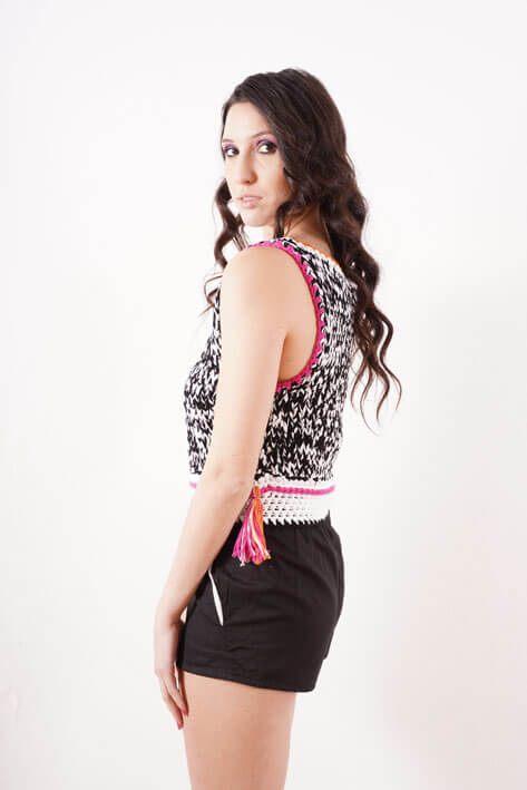 Tricot à Porter Twill giant tank top Moda