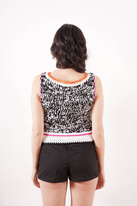 Tricot à Porter Twill giant tank top Moda