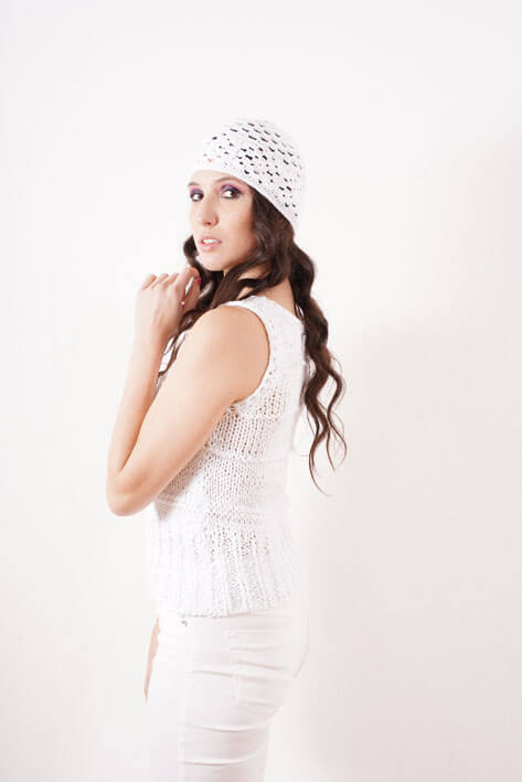 Tricot à Porter White tank top Italia