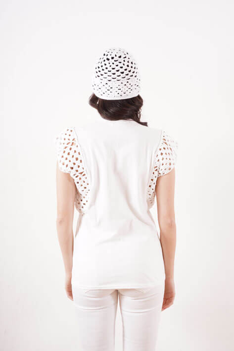Tricot à Porter White wings In Linea