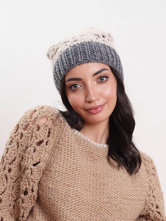 Tricot à Porter Cappello in maglia traforato Promozione