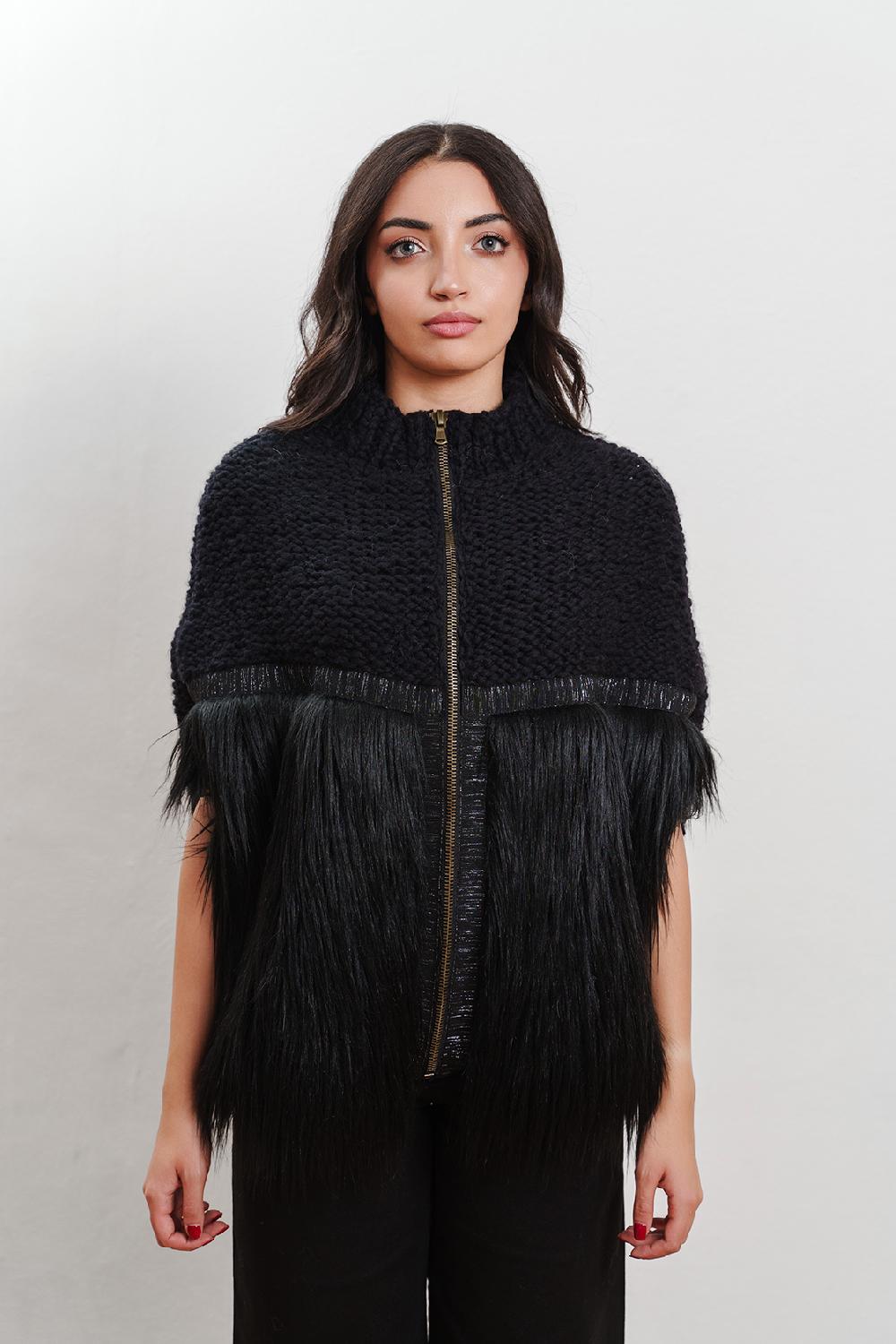 Tricot à Porter Poncho pelo Saldi