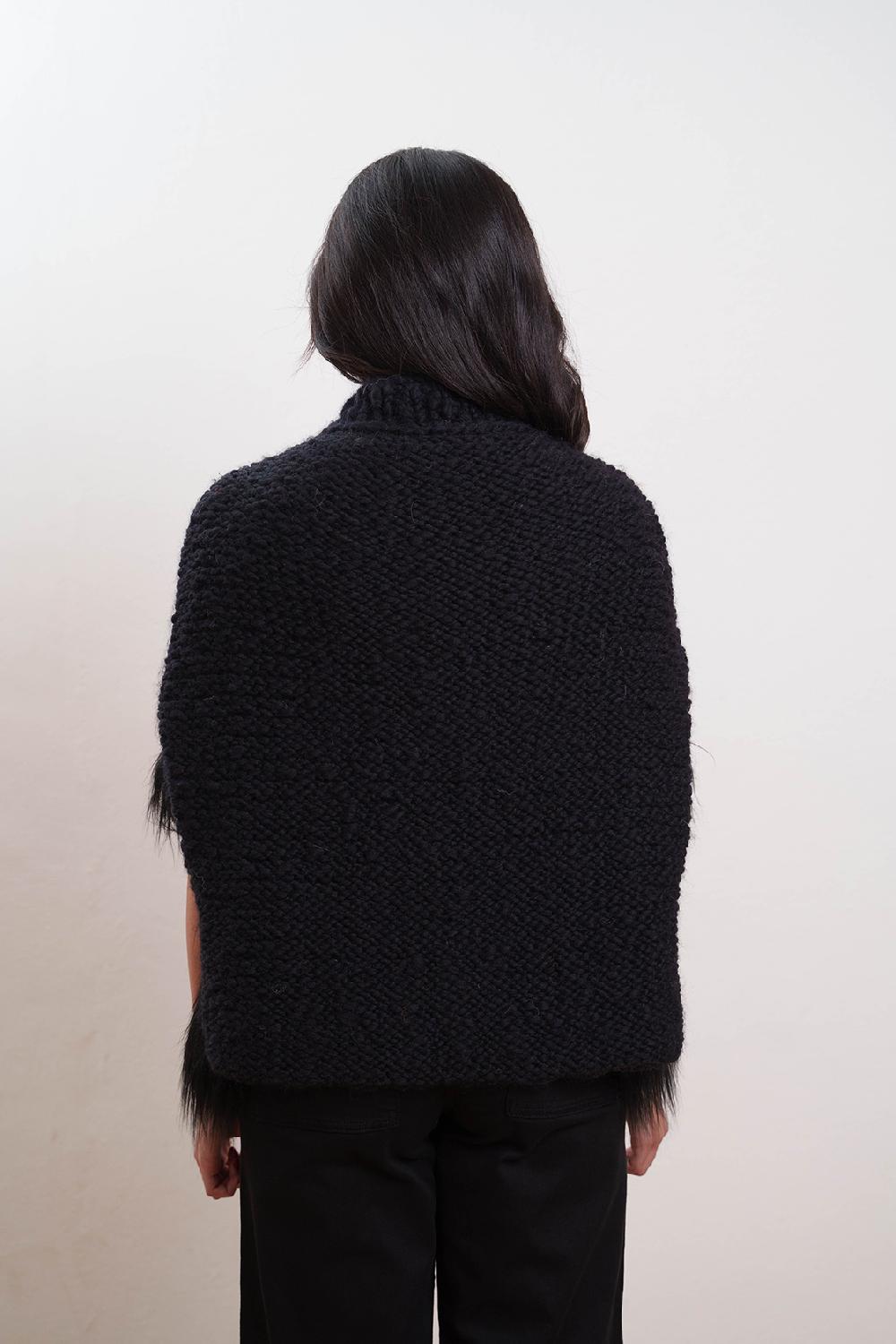 Tricot à Porter Poncho pelo Saldi