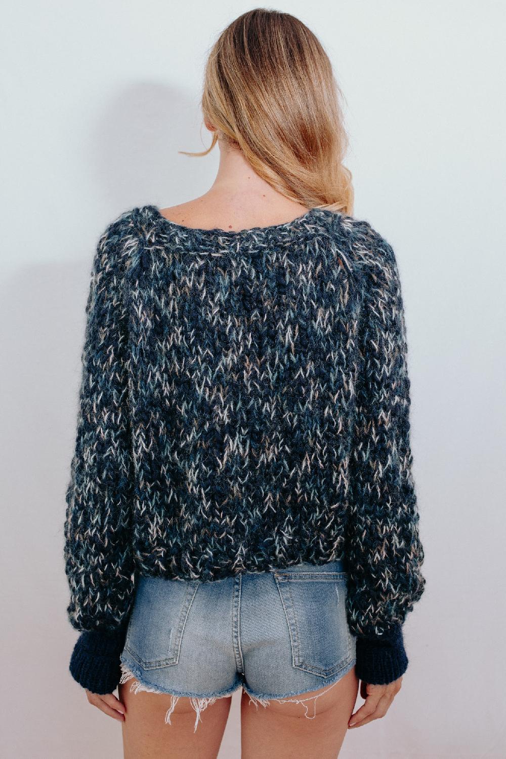 Tricot à Porter Maglia cube manica raglan In Linea