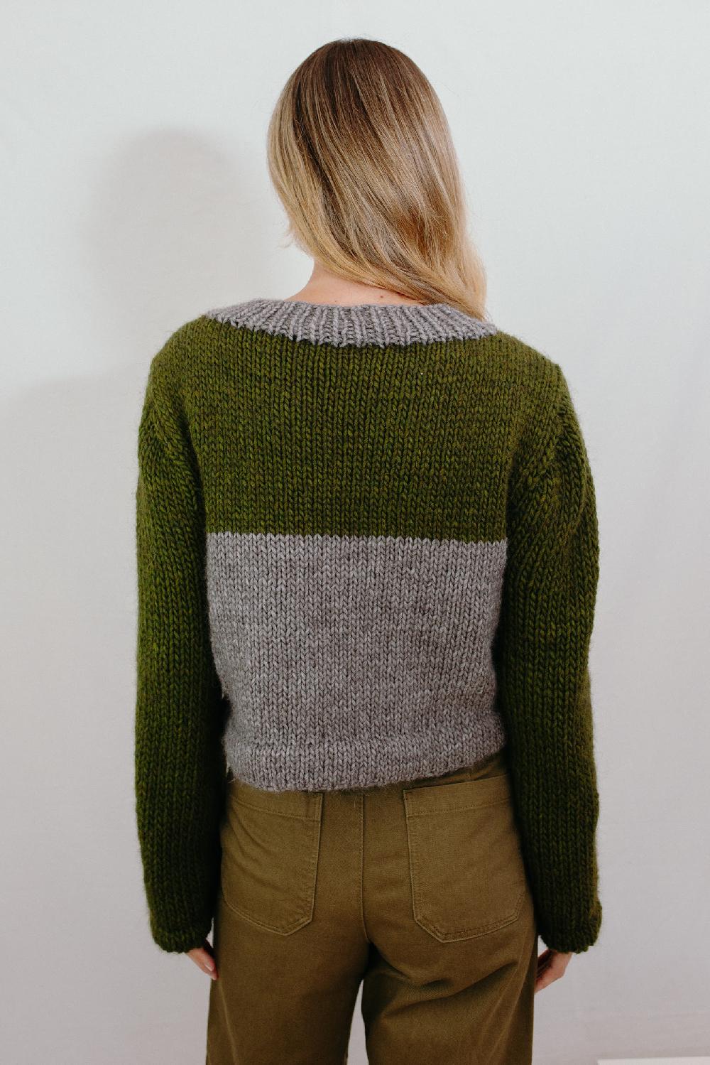 Tricot à Porter Maglia cube tasche applicate Shopping Online