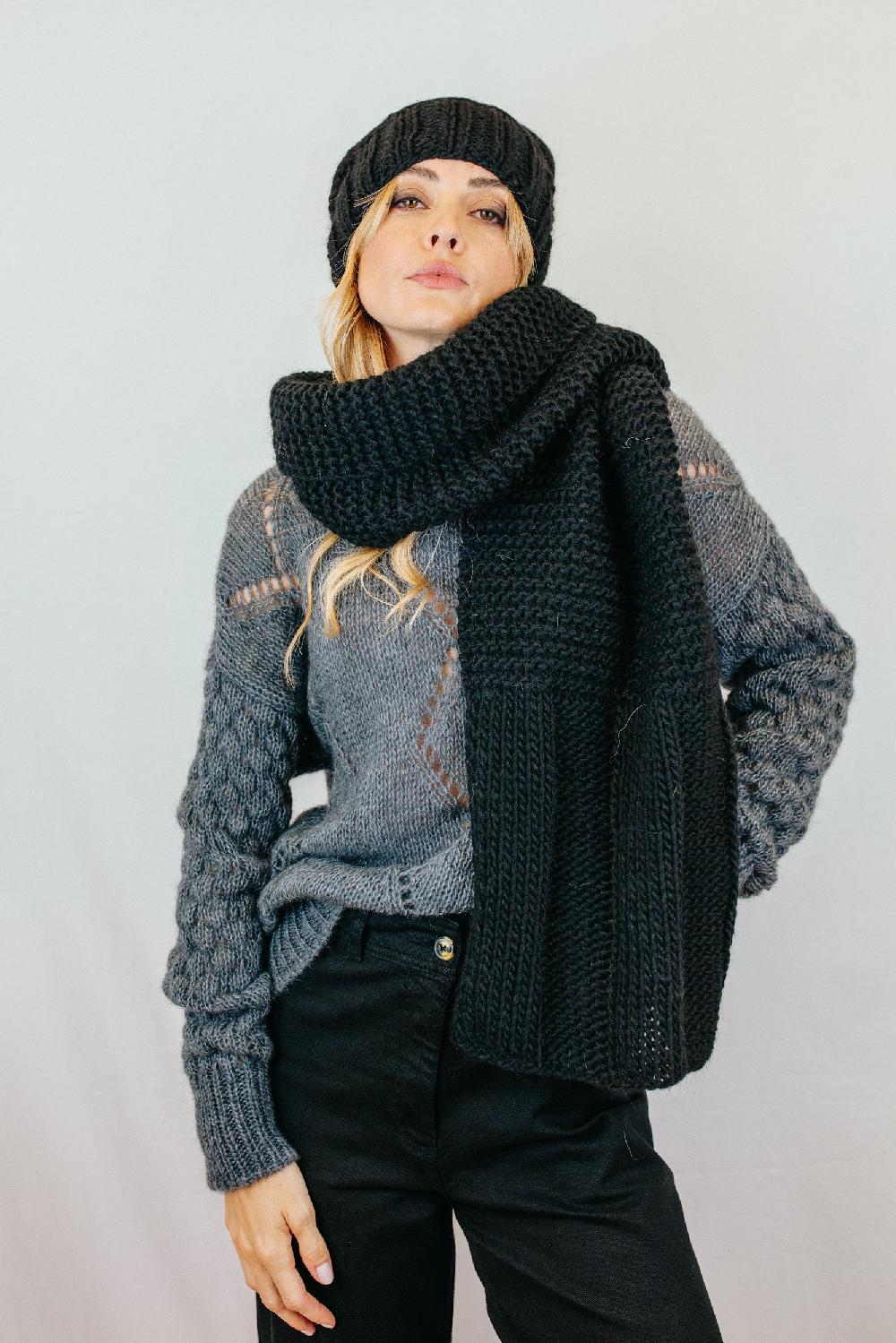 Tricot à Porter Sciarpa t.u. con maxi coste Sottocosto