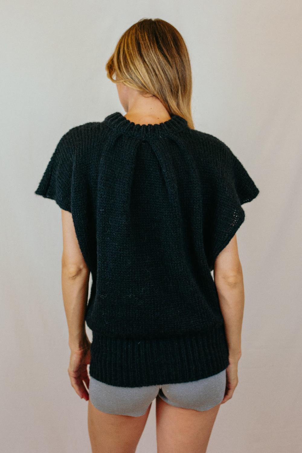 Tricot à Porter Maxi gilet taglio girocollo Economico