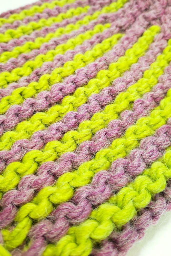 Tricot à Porter Berretto lungo bicolor Saldi