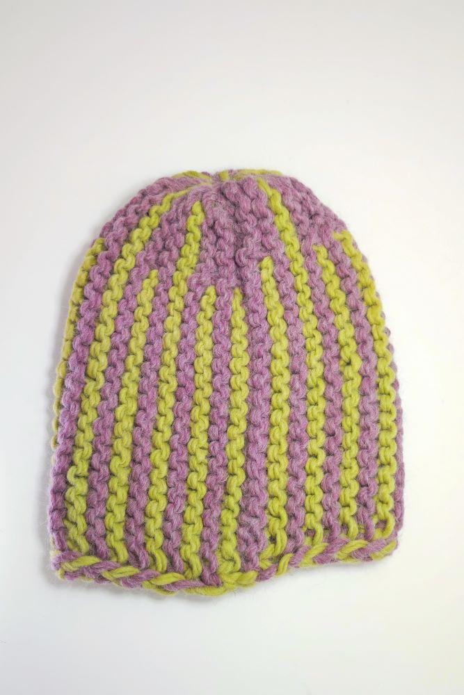 Tricot à Porter Berretto lungo bicolor Saldi