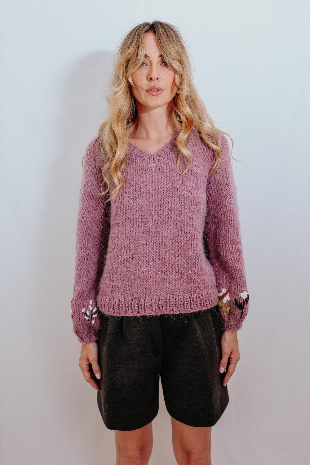 Tricot à Porter Maglia raglan scollo a V Vendita Calda