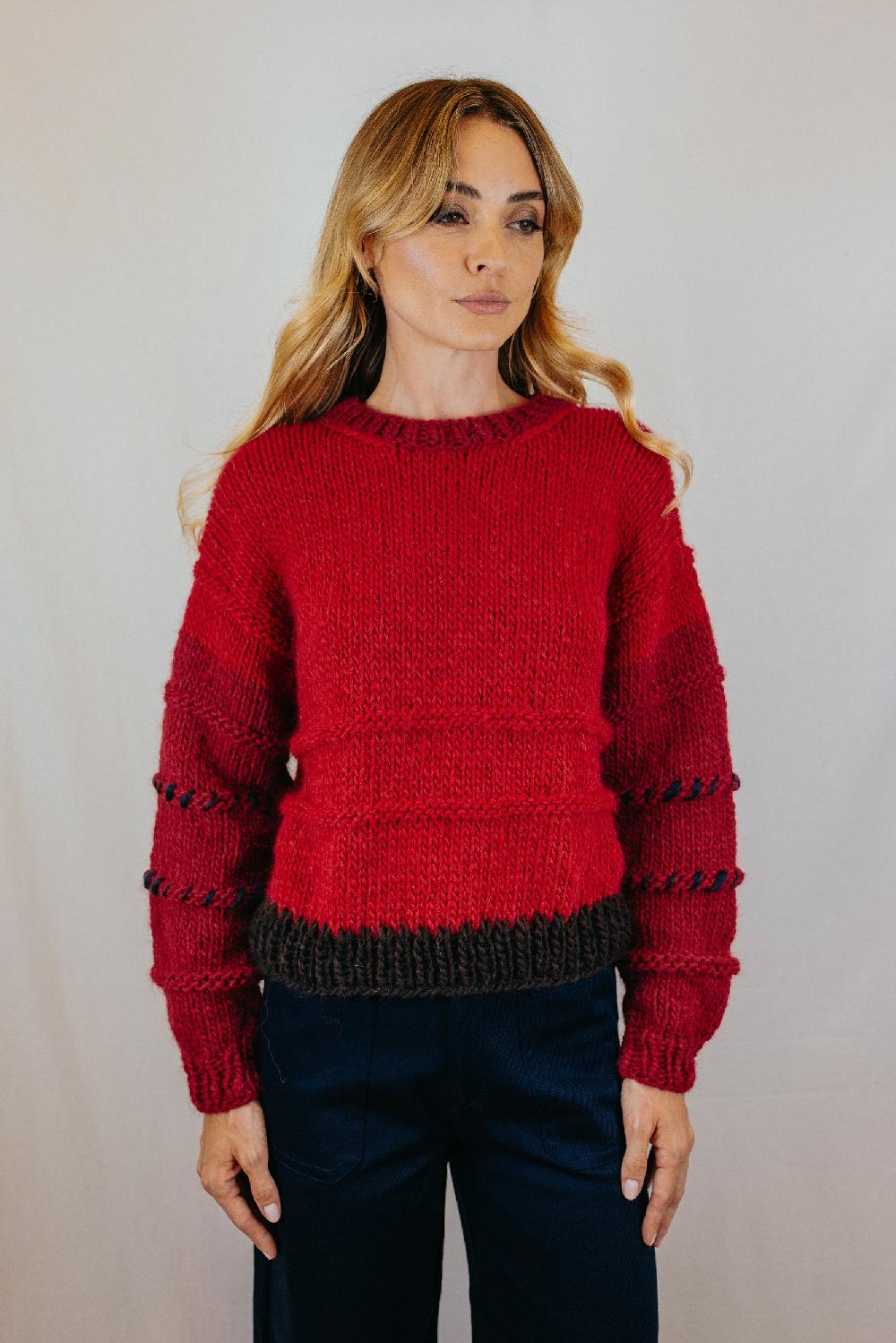 Tricot à Porter Maglia cropped girocollo Negozio