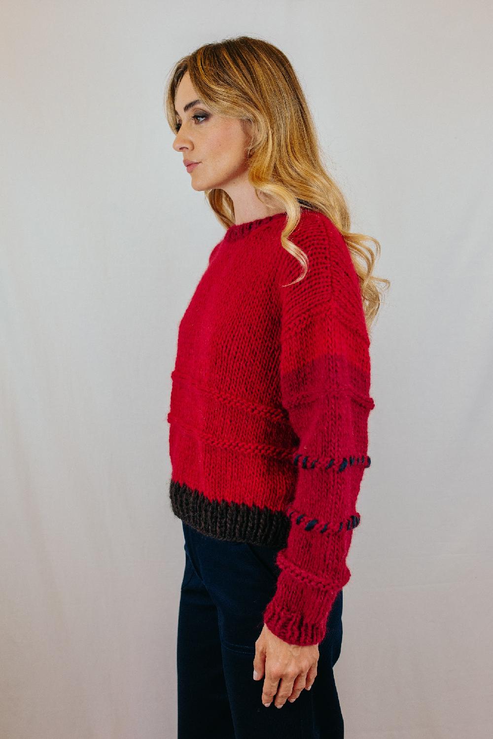 Tricot à Porter Maglia cropped girocollo Negozio