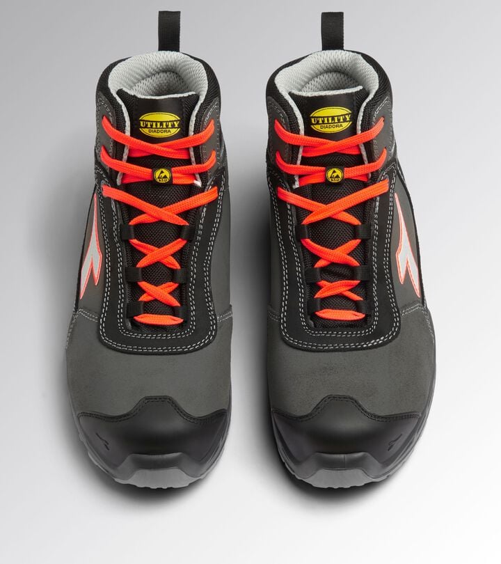 Utility Diadora SHARK STA IMP LEAT MID S3S FO SR SC ESD Scarpa antinfortunistica alta Super sconto