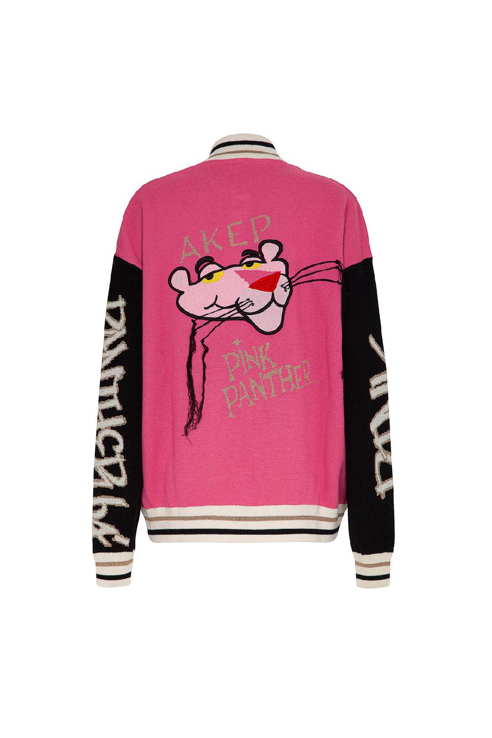 Akep BOMBER AKEP JACQUARD IN PIQUET - CAPSULE "AKEP x PINK PANTER" Saldi