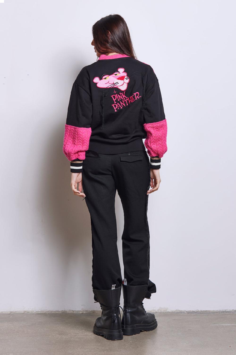 Akep FELPA GIROCOLLO CON INSERTI IN MAGLIA - CAPSULE "AKEP X PINK PANTER" Hotsell