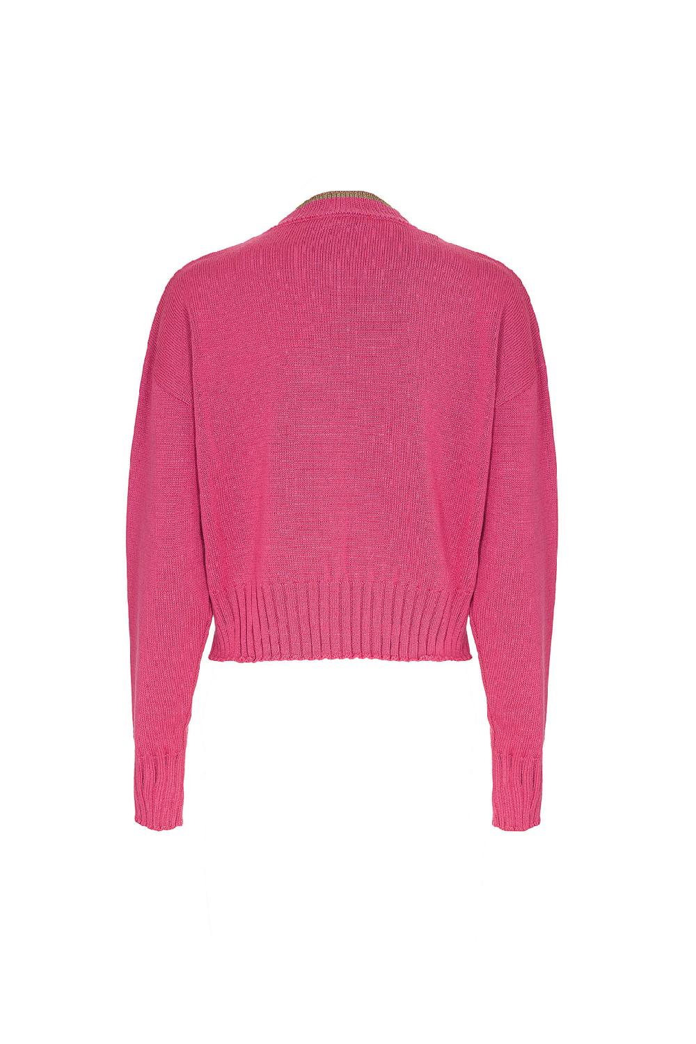 Akep MAGLIONE CROPPED A GIROCOLLO - CAPSULE "AKEP X PINK PANTER" Saldi Di Fabbrica