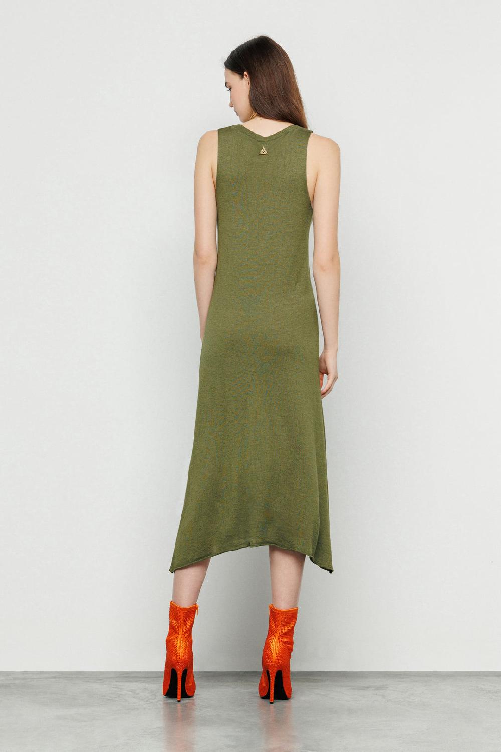 Akep ABITO MIDI AKEP CON SCOLLO A V SMANICATO Moda
