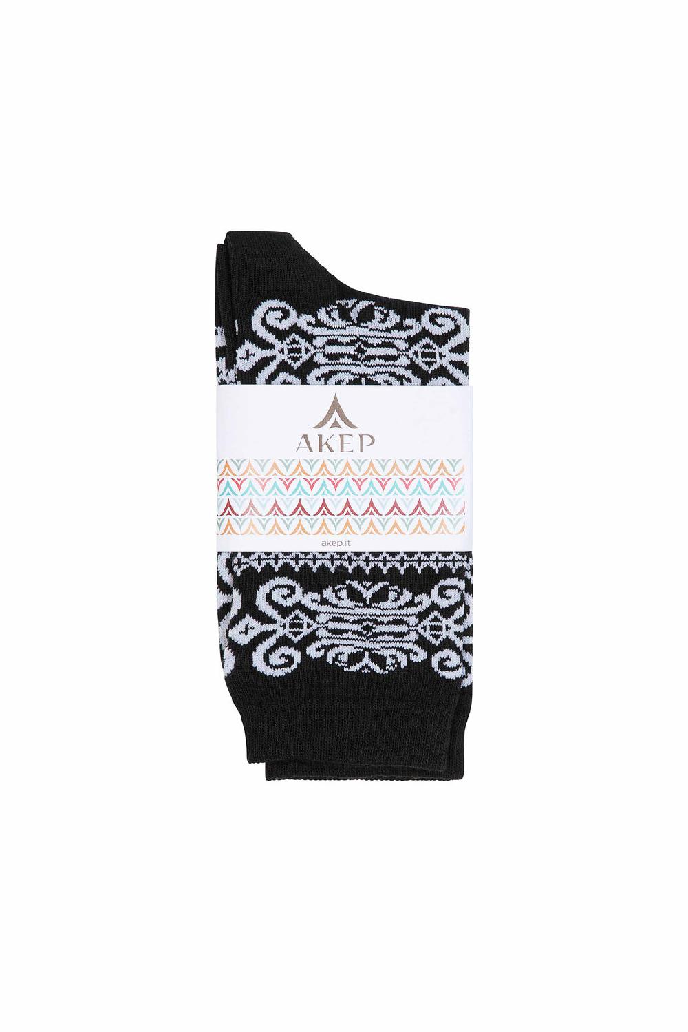 Akep CALZINI CORTI AKEP IN TESSUTO JACQUARD Vendita