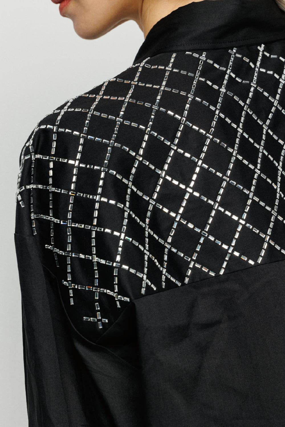 Akep CAMICIA OVERSIZE AKEP CON DETTAGLIO STRASS Spedizione Gratuita