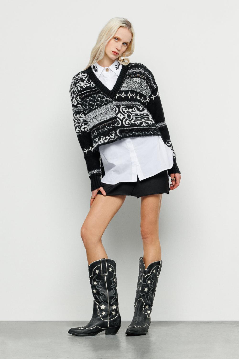 Akep CAMICIA OVERSIZE AKEP CON RICAMO IN COTONE Soddisfazione Garantita
