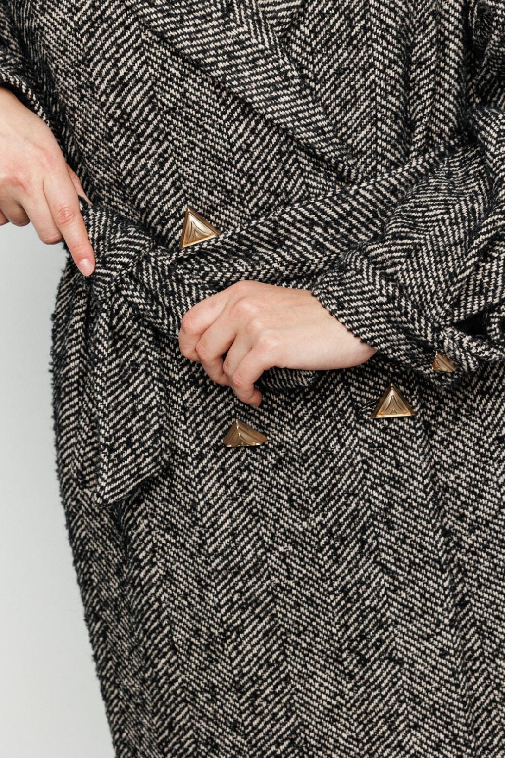 Akep CAPPOTTO LUNGO AKEP CON APPLICAZIONE SUL RETRO IN TESSUTO JACQUARD Acquista Ora