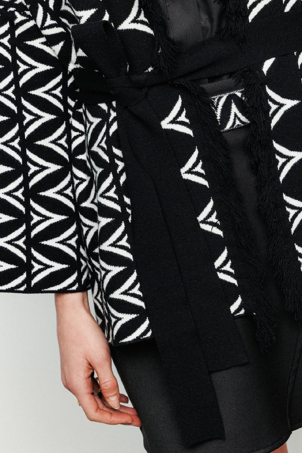 Akep CARDIGAN AKEP JACQUARD FANTASIA ALLOVER LOGOMANIA Novità