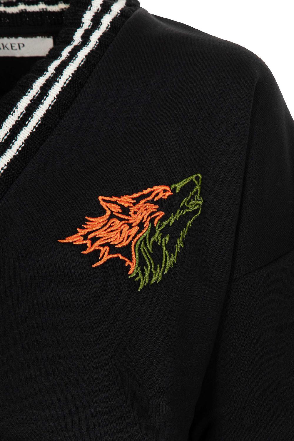 Akep FELPA AKEP CROPPED CON MANICHE IN JACQUARD Negozio
