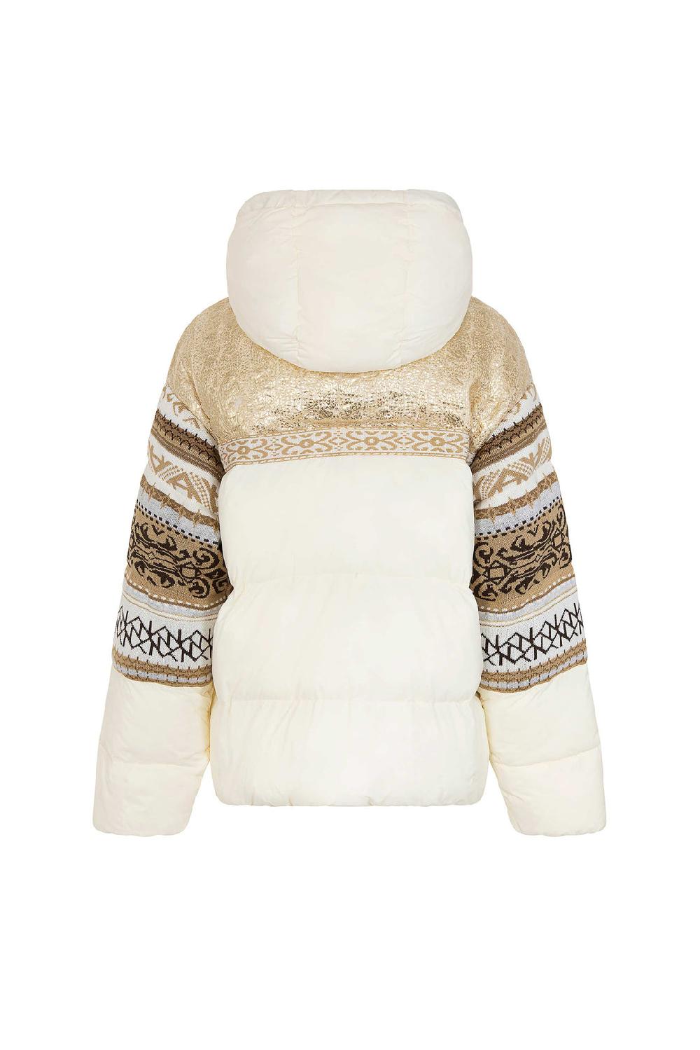 Akep PIUMINO AKEP CON INSERTI IN MAGLIA JACQUARD Fino Al -60%